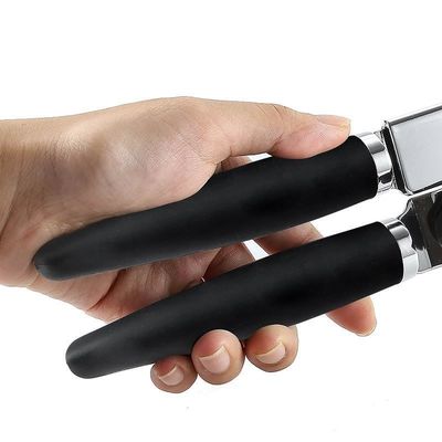 Custom Multifunctional Stainless Steel Can Opener with Smooth Edge and Wooden Handle