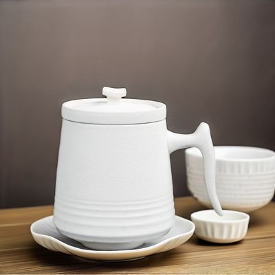 Ceramic Porcelain Coffee Cup Set Nostalgic Design 900cc Luxury Tea Pot and Cups Set