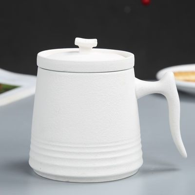 900cc Ceramic Tea Pot Set in Classic White Design with Complimentary Cups and Saucers