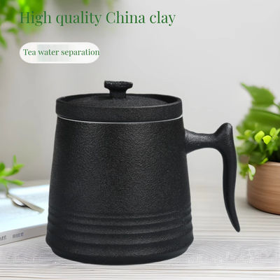 Custom Luxury 900cc White Porcelain Tea Pot Set with Classic Design Style Coffee Cups