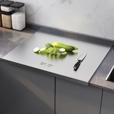 Conveniently Sized Non-Slip Frosted Acrylic Chopping Blocks for Food Preparation