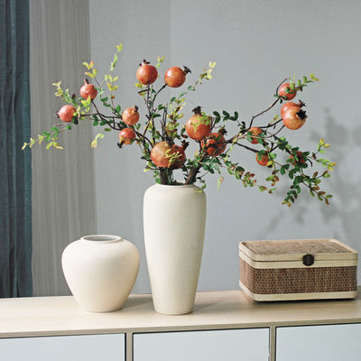 Nordic Design Clay Tabletop Pot Unique Luxury White Ceramic Vase in Post-modern Style