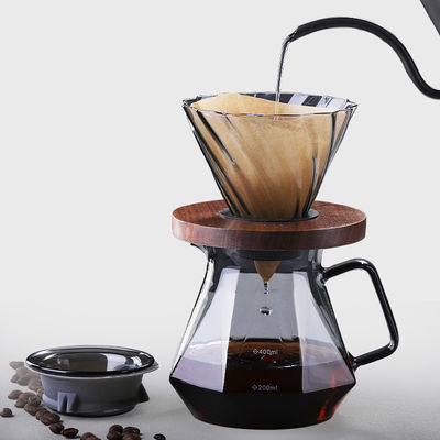 Borosilicate Glass Coffee Pot Heat-Resistant Pour over and Espresso Brewer Tea Urn Server