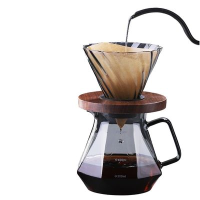 Metal Type Borosilicate Glass Espresso Coffee Server for Eco-friendly Heat-Resistant