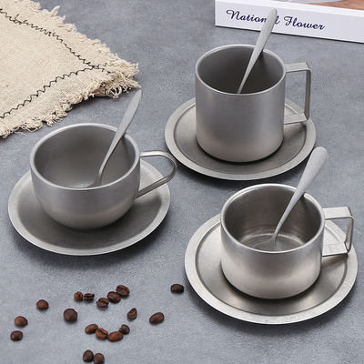 Reusable Stainless Steel and Bone Ceramic Coffee Mug Set for Office Milk Tea Breaks