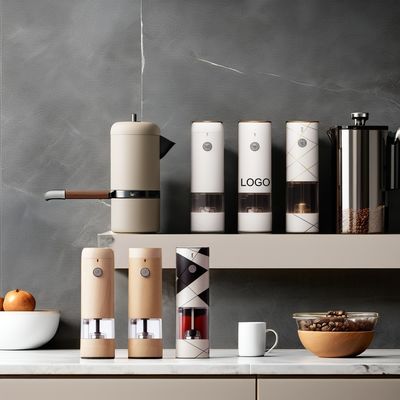Salt Pepper Mills with Ceramic Burr Core Stainless Steel Mini Electric Grinder Set ' Needs