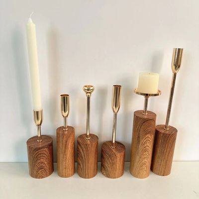 Wedding Event Nordic Style White Ceramic Candlestick with Unique Geometric Design