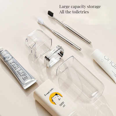Disposable Cartoon Cute 3-in-1 Portable Dental Jar Set Ideal for Home Hotel Bathroom