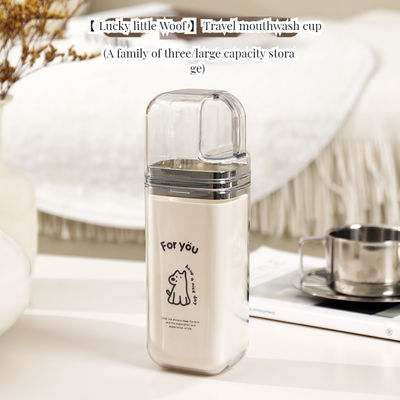 Disposable Cartoon Cute 3-in-1 Portable Dental Jar Set Ideal for Home Hotel Bathroom