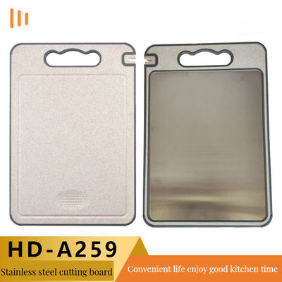 Chopping Blocks Bamboo Cutting Board with 304 Stainless Steel and Durable Plastic Frame
