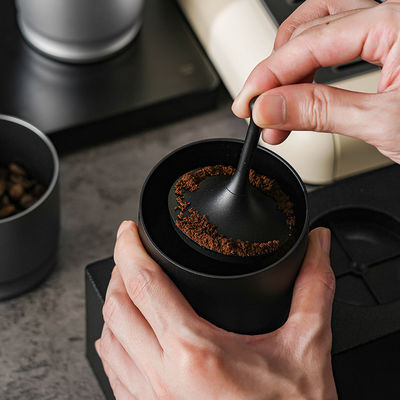 58mm Aluminum Alloy Espresso Coffee Dosing Cup for DIY Plastic Bag-Shaped Tea Packaging