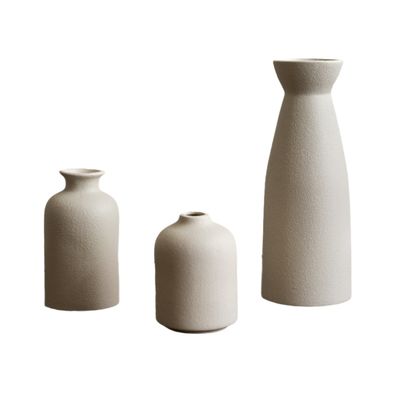 Antiqued Line Surface Art Deco Ceramic Flower Vase On-glazed for Home Decoration Pieces