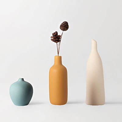 Modern Stylish Handmade Wooden Vase Decor Glass Solid Flower Pot Hydroponic Container
