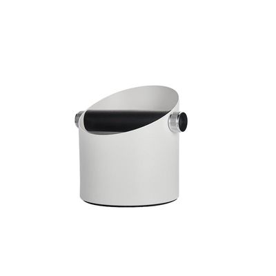 Logo Customizable Modern Durable White Stainless Steel Knock Box for Coffee Tea Tools