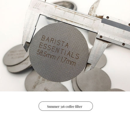 Customized Size Stainless Steel Coffee Filter 58mm Size Mesh Surface Tea Stocked Milk