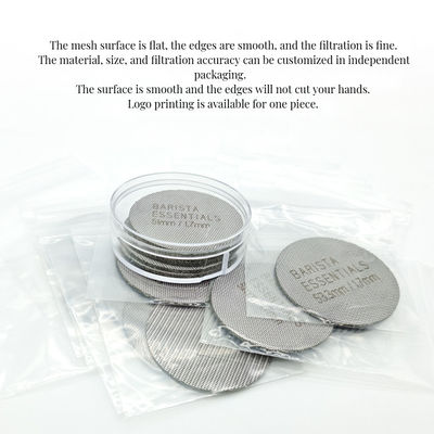 Customized Size Stainless Steel Coffee Filter 58mm Size Mesh Surface Tea Stocked Milk