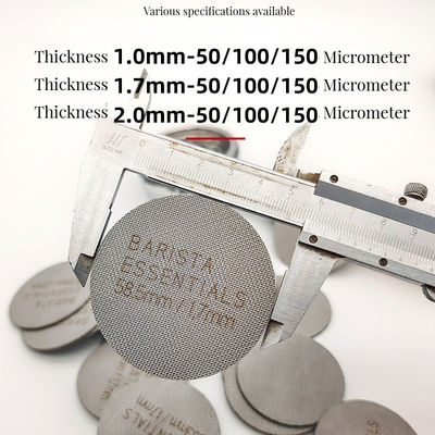 Customized Size Stainless Steel Coffee Filter 58mm Size Mesh Surface Tea Stocked Milk
