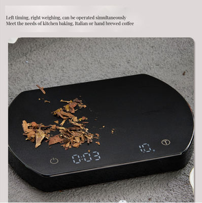 Bamboo Digital Coffee Scale 3kg/0.1g Rechargeable Timer ABS Silicone Base Tea Tools