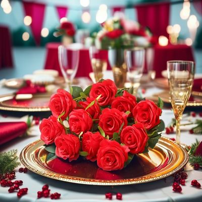30cm Custom Red White Artificial Single Velvet Roses for Real Touch Events Decoration