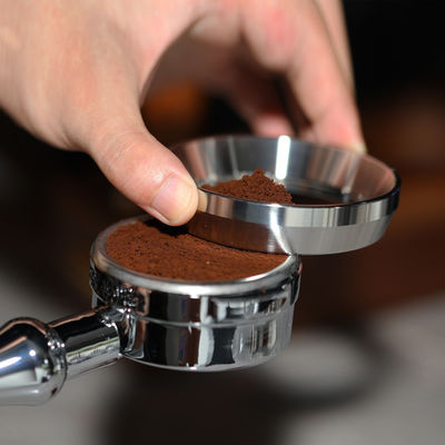 Customize Logo Acceptable Silver Intelligent Dosing Ring Coffee Funnel For Portafilter