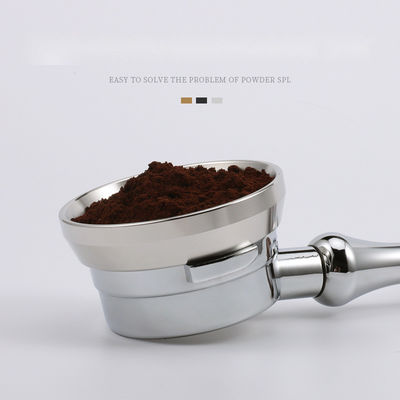 Customize Logo Acceptable Silver Intelligent Dosing Ring Coffee Funnel For Portafilter