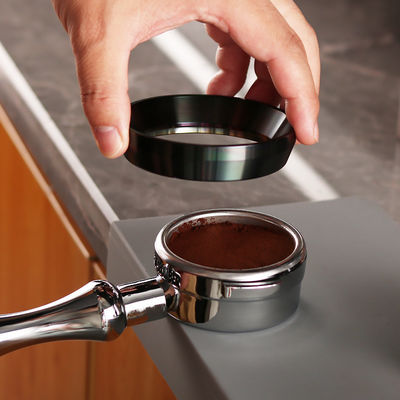 Customize Logo Acceptable Silver Intelligent Dosing Ring Coffee Funnel For Portafilter