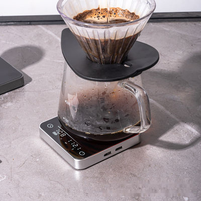 Digital Coffee Scale 2kg/0.1g Customized Size Rechargeable Timer ABS Design for Tea Tools
