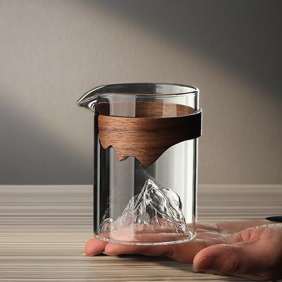 240ml Eco-Friendly Glass Tea Cup Handmade Transparent for Hotel -Water Milk Coffee