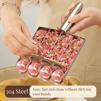 Quick Easy Bamboo Fish Ball Maker Set with Non-Stick Utensils in Customized Color