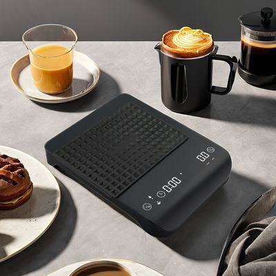 2024 Rechargeable 3kg Capacity Coffee Scale with Timer Functionality and Round Design