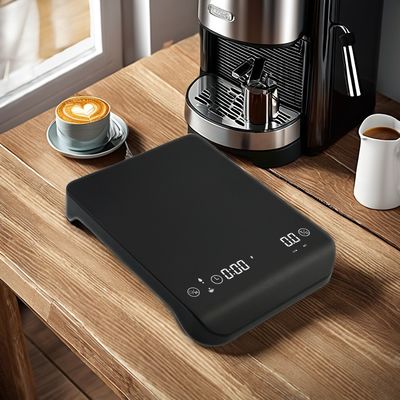 Minimalist Style 2024 Rechargeable Digital Coffee Scale with Timer and 0.1g Precision
