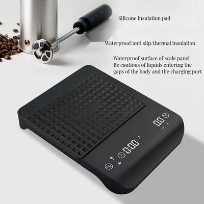 Minimalist Design 2024 Rechargeable Digital Coffee Scale with 3kg/0.1g Accuracy Timer and Indicator Light