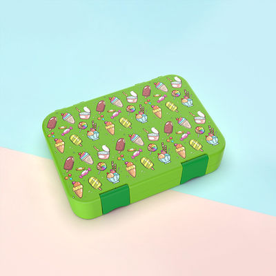 2-Layer Bamboo Fiber Bento Lunch Box in 6 Colors Includes Divider Cutlery for Adults