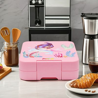 Convenient 1-3L Capacity Dual-Tier Plastic Bento Box for All Ages Leakproof and Microwave Safe