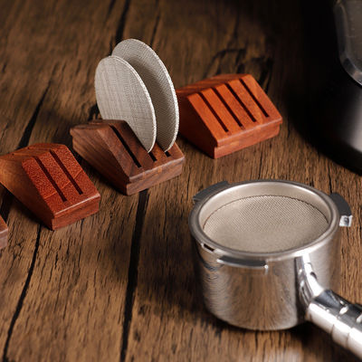 Home Coffee Milk Frother Foamer Mixer with Walnut and Silicone Screen V60 Knock Box