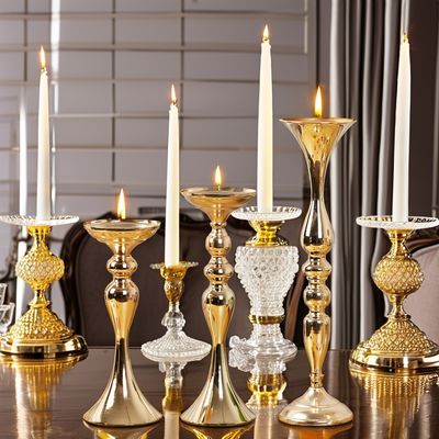 Romantic Gold Metal Mermaid Candle Holders for Wedding Centerpieces Table Decorations