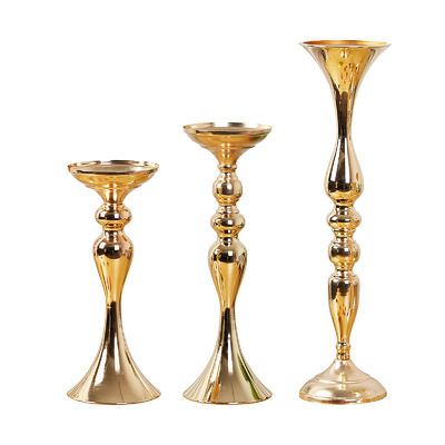 Upgrade Your Wedding Table Decor with Elegant Gold Metal Mermaid Design Candle Holders