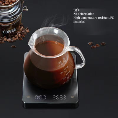 Easy to LED Electronic Coffee Scale 1-3000g Capacity 250mAh Battery Minimalist Design