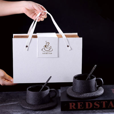 Home Hotel Restaurant Office Black Yao Frosted Porcelain Set with 260ml Capacity