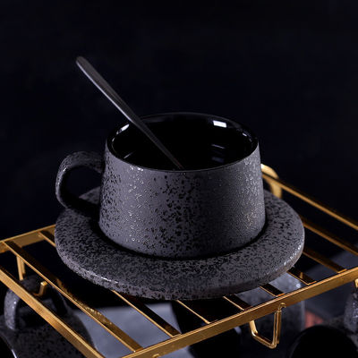 Home Hotel Restaurant Office Black Yao Frosted Porcelain Set with 260ml Capacity