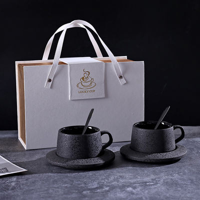 Home Hotel Restaurant Office Black Yao Frosted Porcelain Set with 260ml Capacity