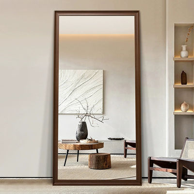 Decorative Bedroom and Living Room Glass LED Mirror with Touch Switch 5mm Full-Length