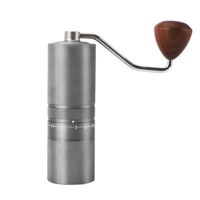 Manual Espresso Grinder C2 Ceramic Conical Burr and Wood Handle for Coffee Bean Mills