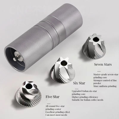 C2 Manual Coffee Grinder Ceramic Conical Burr and 25g Capacity for Modern Kitchen