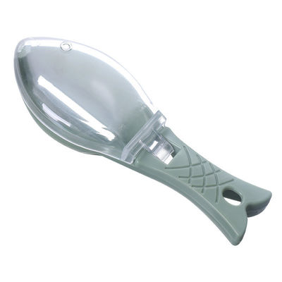 Logo Customized Kitchen Small Tools Fish Scale Removal Tool with Lid Scraper and Brush