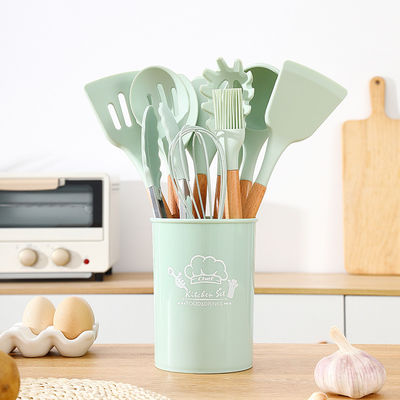 Cooking Tools Kitchen Spatula Utensils Sets with Wooden Handle Sustainable and Durable