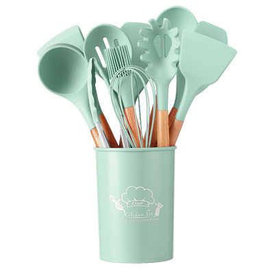Cooking Tools Kitchen Spatula Utensils Sets with Wooden Handle Sustainable and Durable