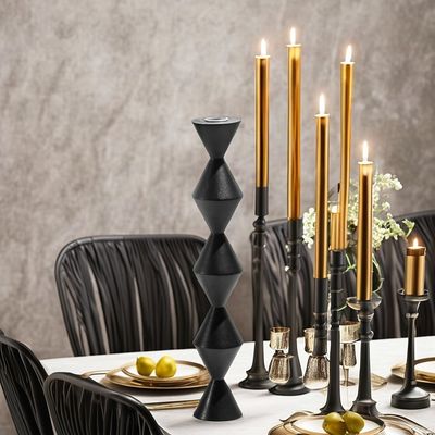 Home Decorative Pillar Stick Column Votive Lanterns and Candle Jars for Modern Style