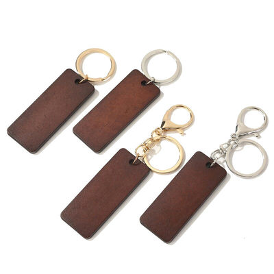 Modern Outdoor Festival Decorative Wooden Keychain with Customized Size and Pattern