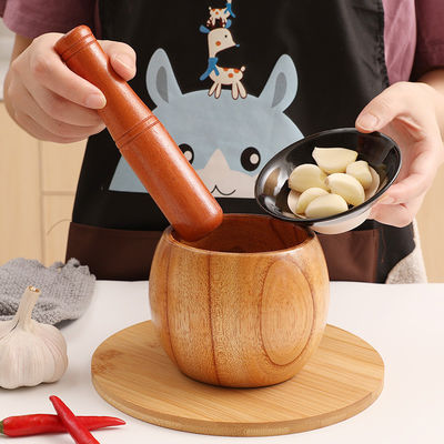 Hand Vegetable Slicer Made of Bamboo for Efficiently Grinding Herbs Garlic Walnuts Spices